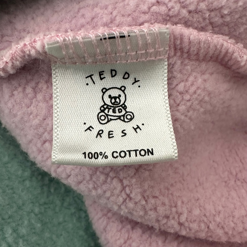 Teddy Fresh Multicolor Pastel‎ Colorblock Embroidered Logo Kawaii Hoodie XL - Picture 9 of 10